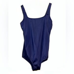 Lands’ End Navy Blue 1 Piece Suit Sz 14.